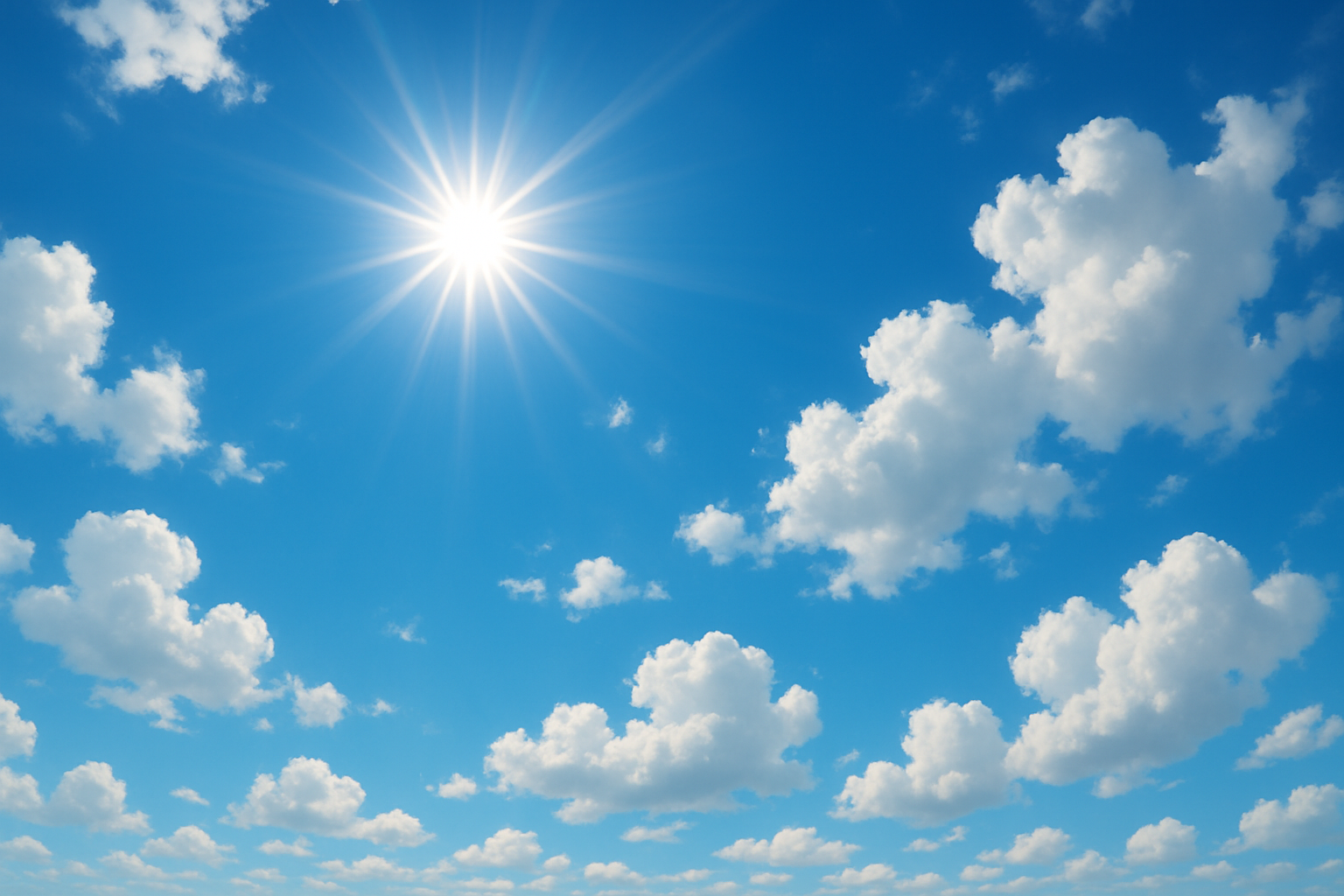 Blue sky with clouds